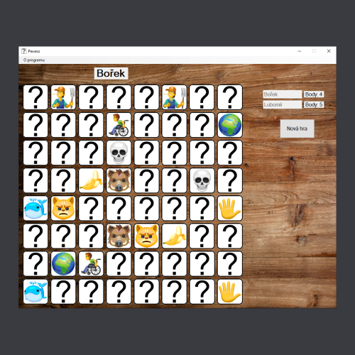 Ukázka Pexesa - web